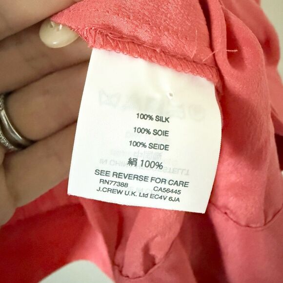 Madewell Silk Wrap Blouse in Watermelon Pink Size M - Picture 5 of 6
